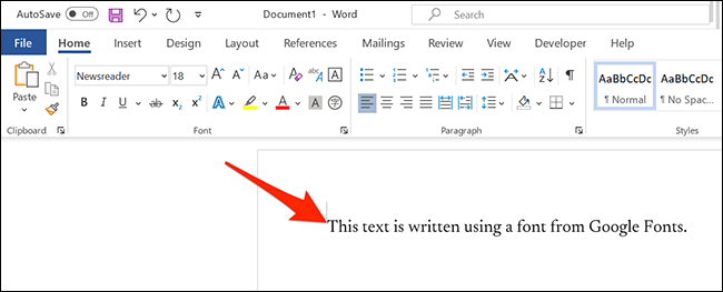 How to Use Google Fonts in Microsoft Word