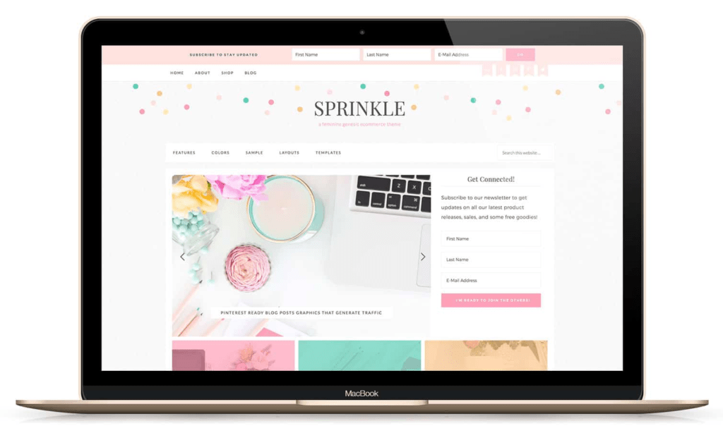 Sprinkle Pro theme - Best WordPress Themes for Women Bloggers